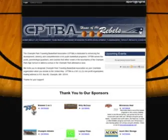 CPtba.com(Champlin Park Traveling Basketball Association) Screenshot