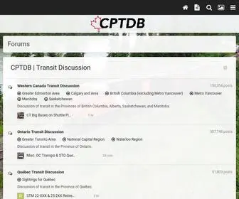 CPTDB.ca(Canadian Public Transit Discussion Board) Screenshot