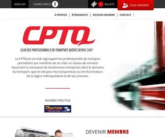 CPTQ.ca(Club des Professionnels du Transport du Québec) Screenshot