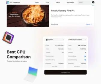 Cpu-Comparison.com(CPU Comparison) Screenshot