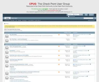 Cpug.org(The Check Point User Group) Screenshot