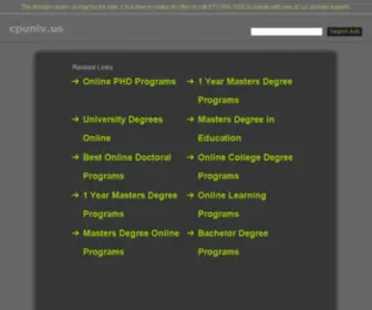 Cpuniv.us(Columbia Pacific University) Screenshot