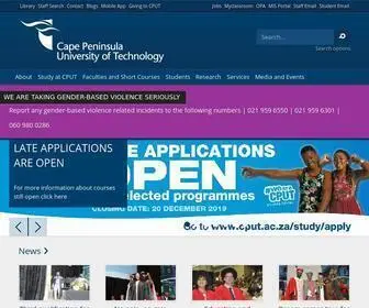 Cput.ac.za(Cape Peninsula University of Technology) Screenshot