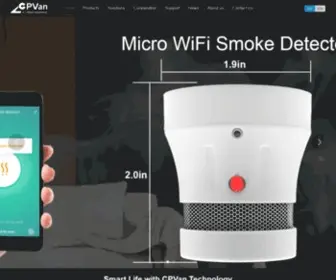 Cpvans.com(Home Alarm and Fire Alarms Manufacturer) Screenshot