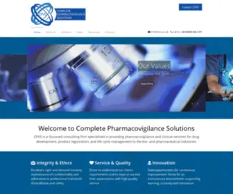 CPVS.co.uk(Complete Pharmacovigilance Solutions) Screenshot