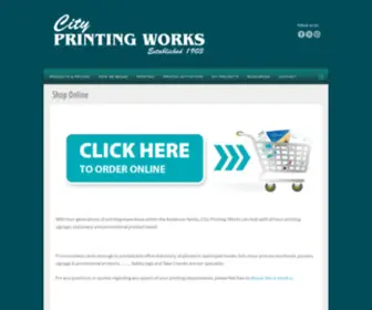 CPW.com.au(City Printing Works) Screenshot