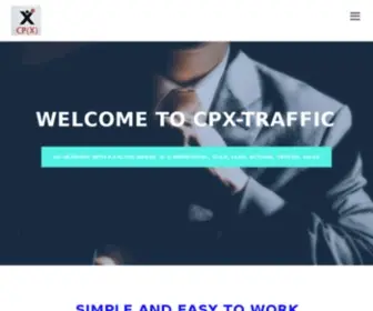 CPX-Traffic.com(Ad Network with X factor Where 'x' = Impression) Screenshot