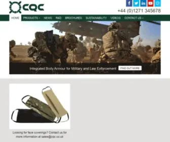 CQC.co.uk(A world leading manufacturer of Military Equipment) Screenshot