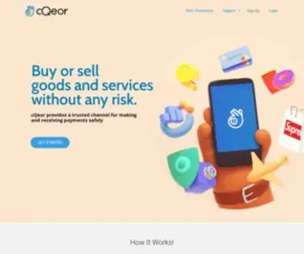 Cqeor.com(Buy or sell goods and services without any risk) Screenshot