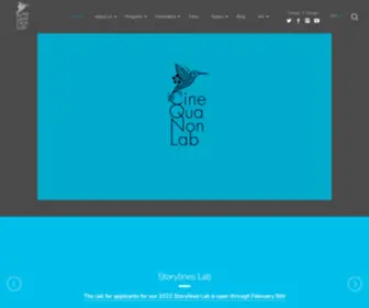 CQNL.org(Screenwriters labs in Mexico Cine Qua Non Lab) Screenshot
