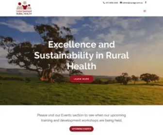 Cqruralhealth.com.au(CQ Rural Health) Screenshot