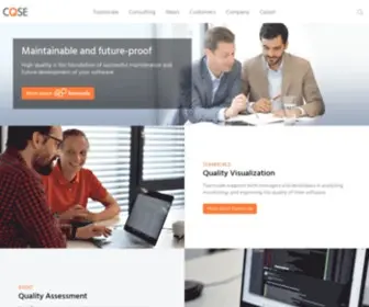 Cqse.eu(Revolutionizing software quality analysis) Screenshot