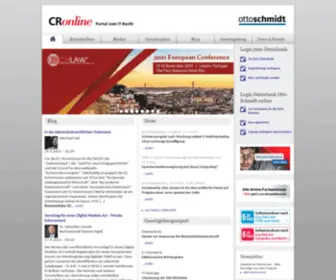 CR-Online.de(CRonline bietet als Portal zum IT) Screenshot