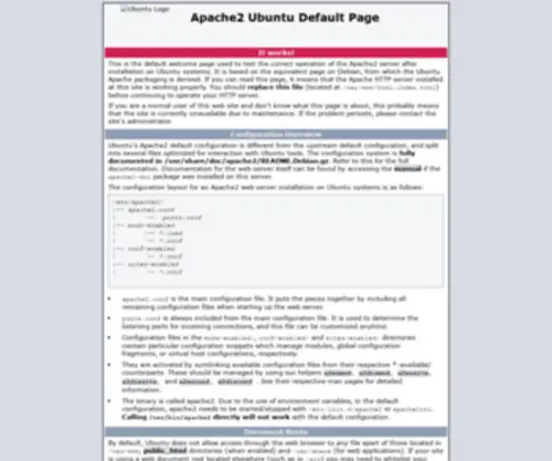 CR.rs(Apache2 Ubuntu Default Page) Screenshot