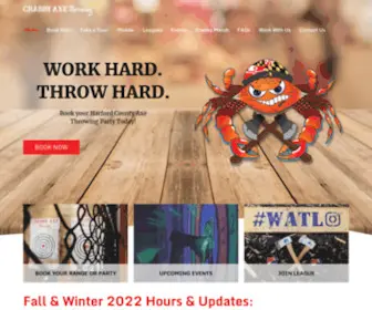 Crabbyaxethrowing.com(Harford County's Premier Axe Throwing Venue) Screenshot