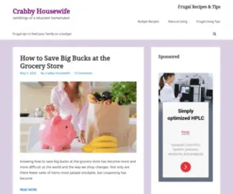 Crabbyhousewife.com(Ramblings of a reluctant homemaker) Screenshot