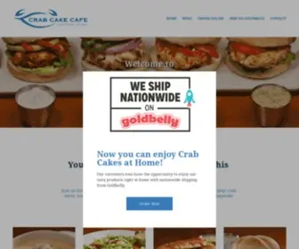 CrABCAkecafe.com(Crab Cake Cafe) Screenshot