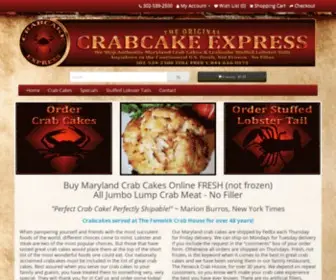 CrABCAkeexpress.com(Crab Cakes) Screenshot