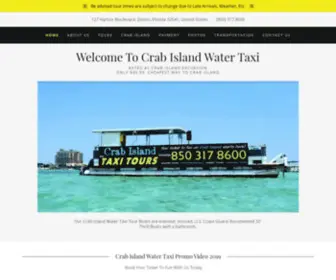 Crabislandwatertaxi.com(Pontoon Rentals Water Taxi Shuttle) Screenshot