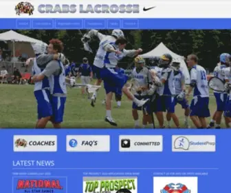 Crabslax.com(Crabs Lacrosse) Screenshot