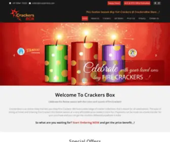 Crackersbox.com(Online Crackers Shop) Screenshot