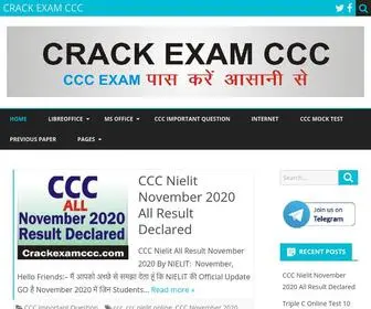 Crackexamccc.com(CRACK EXAM CCC) Screenshot