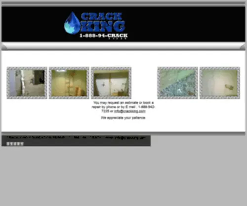 Crackking.com(Crack King Foundation Repair Basement Waterproofing Crack I) Screenshot