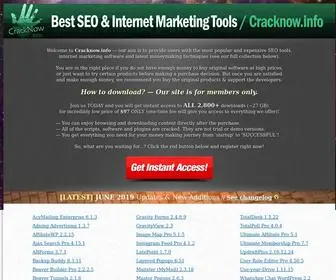 Cracknow.info(Cracked SEO Tools FREE Download 2019) Screenshot