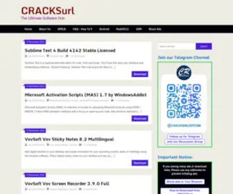 Cracksurl.com(The Ultimate Software Hub) Screenshot