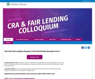 Cracolloquium.com(2021 Virtual CRA & Fair Lending Colloquium) Screenshot