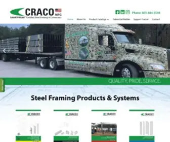 Cracometals.com(Certified Steel Framing and Connectors) Screenshot