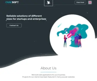 Cracsoft.com(Web applications for your business) Screenshot