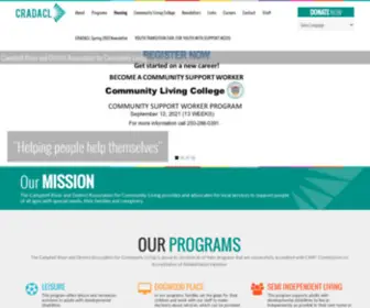 Cradacl.bc.ca(Campbell River and District Association for Community Living) Screenshot