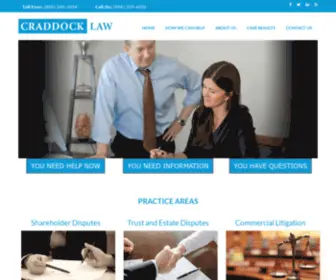 Craddocklawfirm.com(Craddock Law PLC) Screenshot