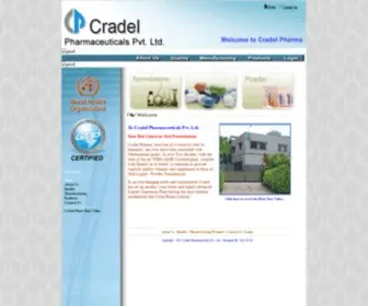 Cradelpharma.com(Cradel Pharmaceutical) Screenshot