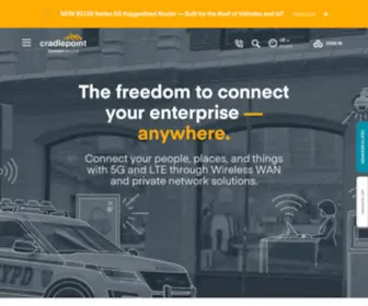 Cradlepoint.com(Wireless WAN & Private Cellular Solutions) Screenshot
