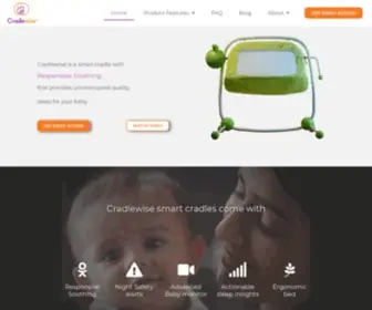 Cradlewise.com(Cradlewise Smart Crib) Screenshot