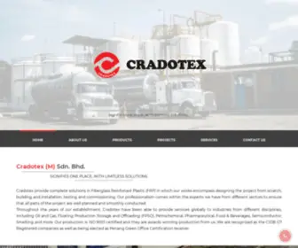 Cradotex.com(FRP Round Tank) Screenshot