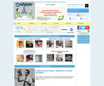 Crafster.org(A Community for Crafts and DIY Projects with Free Craft Ideas) Screenshot