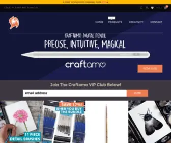 Craftamo.com(Cruelty-Free, Eco-Friendly Art Supplies) Screenshot