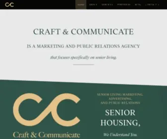 Craftandcommunicate.com(Senior Living Marketing) Screenshot
