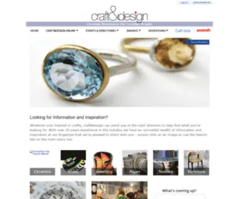 Craftanddesign.net(All about Craft and Design in Britain) Screenshot