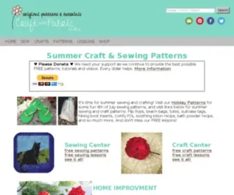 Craftandfabriclinks.com(CraftAndFabricLinks Free Sewing Patterns and Free Craft Patterns) Screenshot