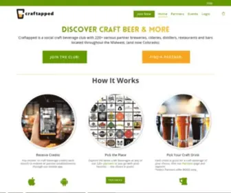 Craftapped.com(A community for independent craft beverage lovers) Screenshot