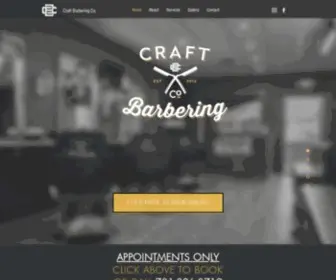 Craftbarbers.com(Friendly barbers who are experts in their craft. Come and experience why Craft Barbering Co) Screenshot