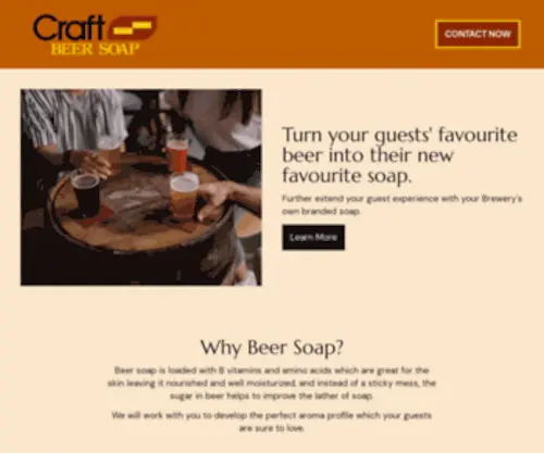 Craftbeersoap.ca(Craft Beer Soap) Screenshot