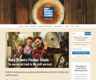 Craftbreweryfinance.com(Online Courses in craft brewery finance operations and sales) Screenshot