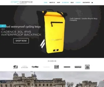 Craftcadence.com(London cycling bags and pollution masks company) Screenshot