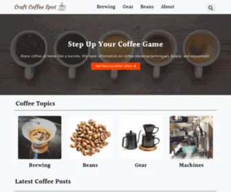 Craftcoffeespot.com(Craft Coffee Spot) Screenshot
