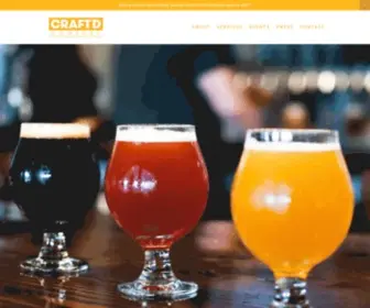 Craftdcompany.com(Craft'd Company produces craft beer events and) Screenshot